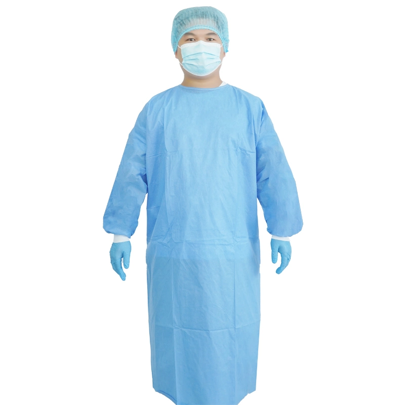 Disposable SMS SMMS Smmms Sterile Surgical Gown Reinforced Surgical Gown