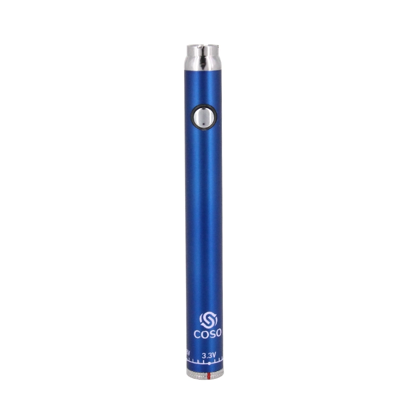 Custom Dimension Coso Twist Slim 510 Thread E-Cigarette Vape Pen Battery for Atomizer/Tank