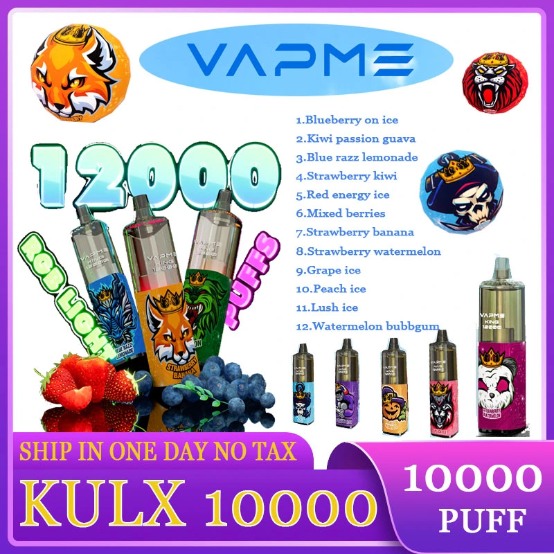 Vapme King 12000 Puffs Disposable E Cigarettes Vape Pen Device Puff 12K