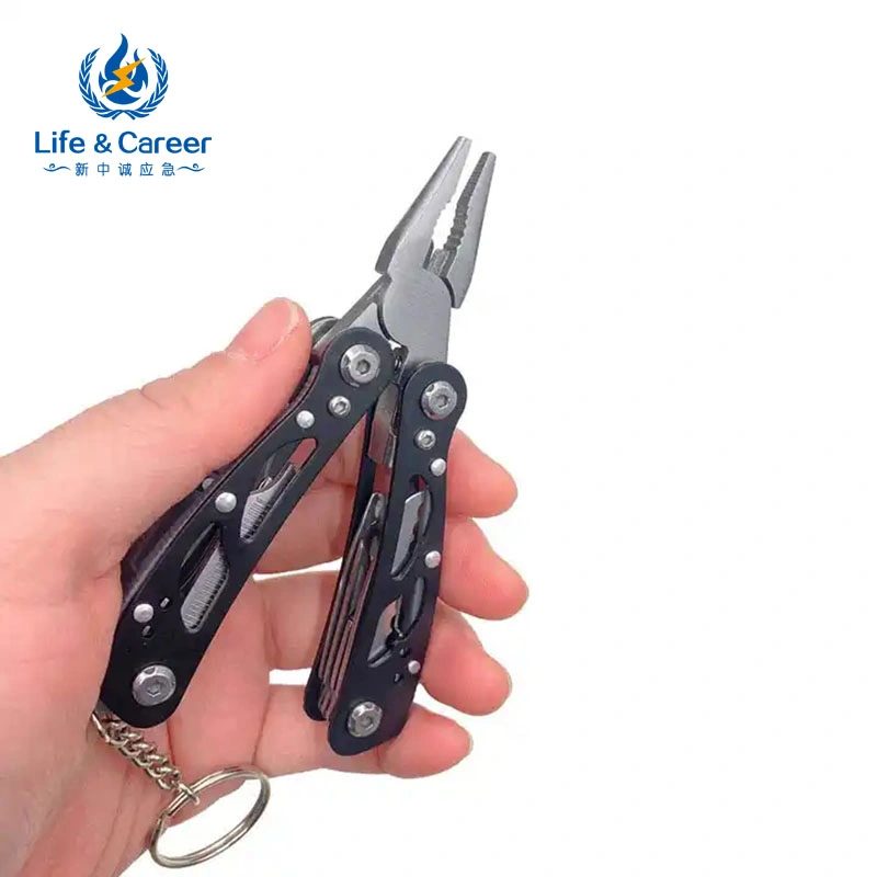 15 in 1 Black Multitool Knife Multi Pocket Fold The Pliers Camping Survival Multi-Functional Outdoor Pliers Combination Pliers