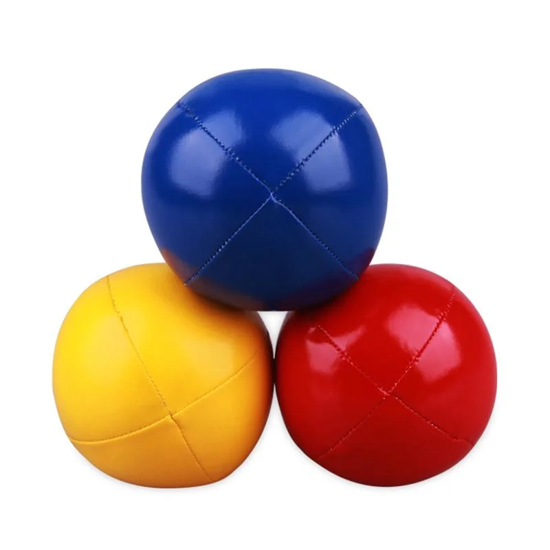 New PU Leather Velvet Magic Acrobatic Hand Toss Juggling Ball Juggling Ball Toy Ball