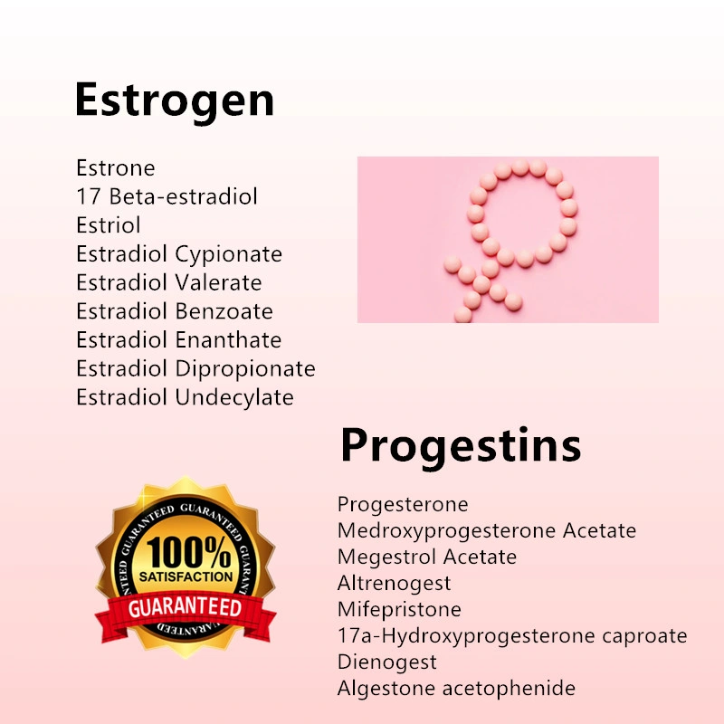 Materias primas de gel de estradiol Hubei Vanz suministro de polvo crudo de estradiol Con Ep8,0/USP39 Standard