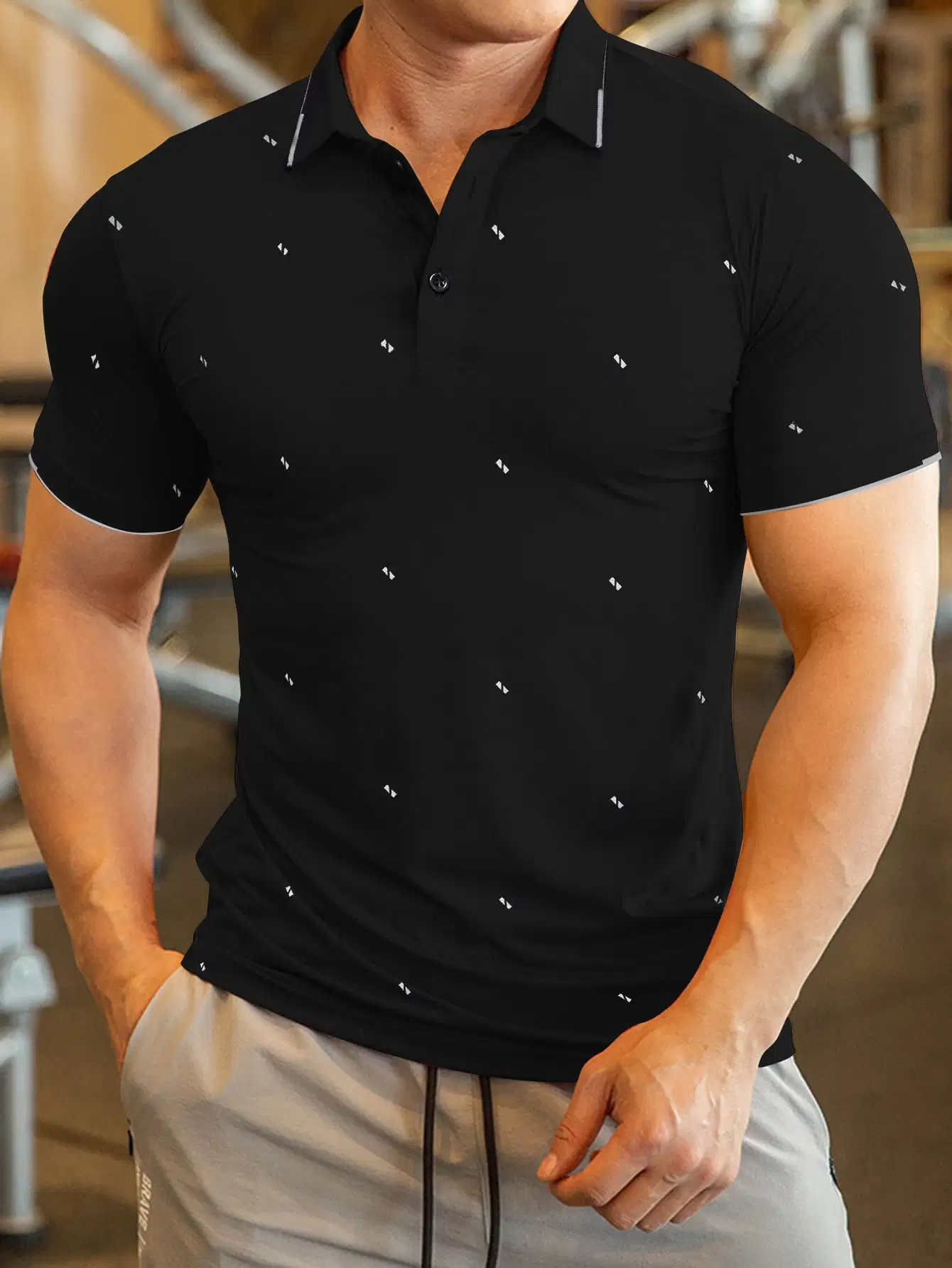 Polo Shirt Collar Design Custom Brand Golf Apparel Mens Comfortable Golf Shirt Sublimation Dry Fit 100% Polyester Men Casual