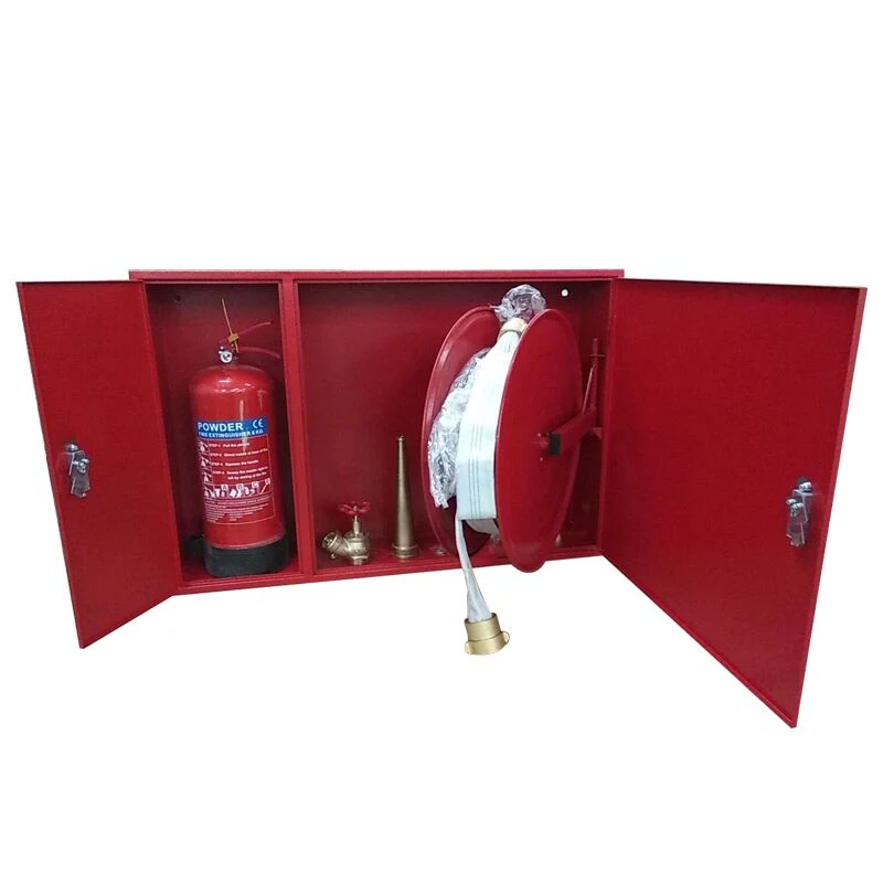 Ethiopia Use Recessed Wall Mounted Fire Hose Reel Cabinet