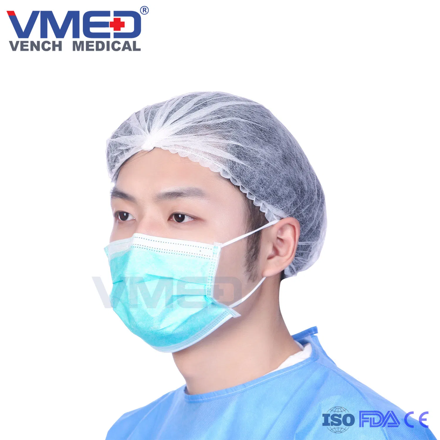   Protective Disposable Nonwoven 3-Ply Face Mask with Earloop