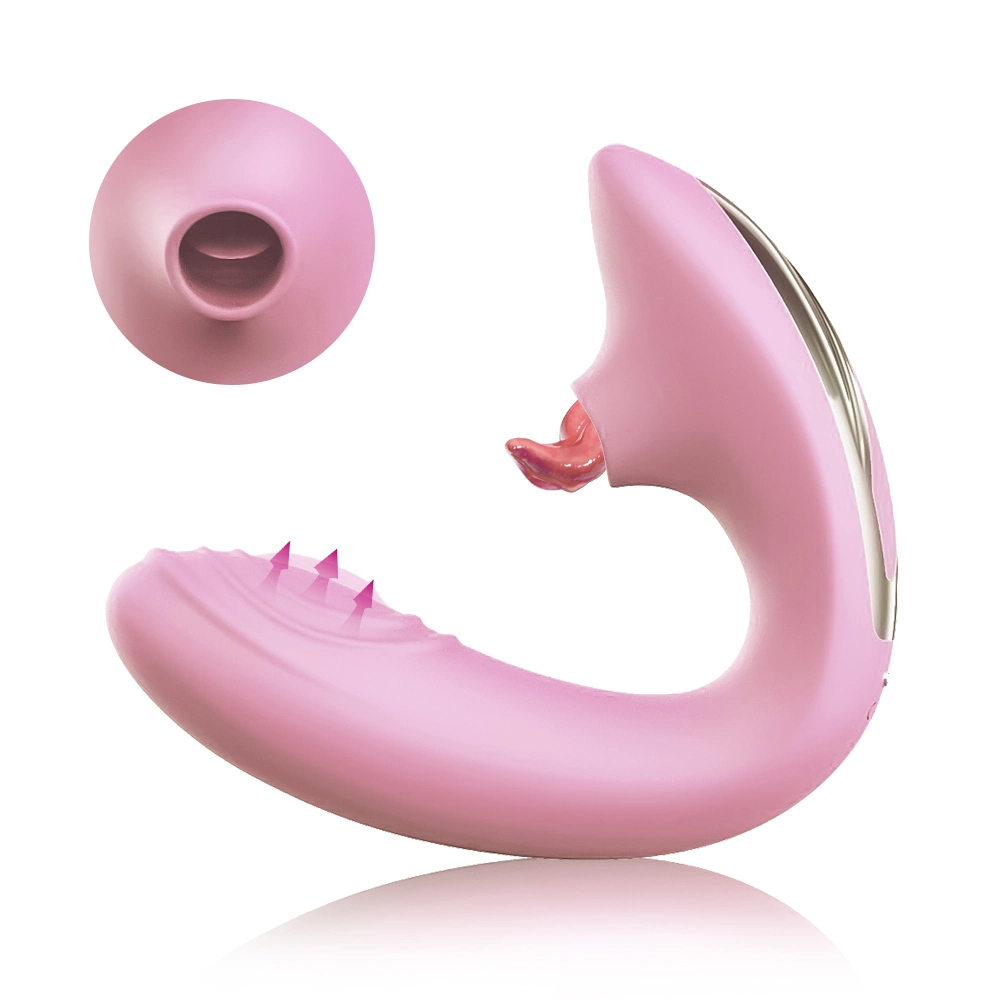 2022 Best Wearable Sex Toy 2 in 1 Remote Control Wearable Licking with Pat Vibration