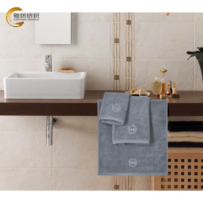 Wholesale/Supplier China Supplier 100% Cotton Bath Towel Gray Best Quality