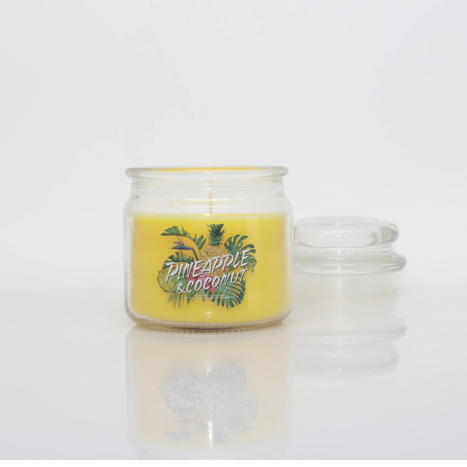 Yankees ananas et noix de coco Jar bougie pour décoration maison