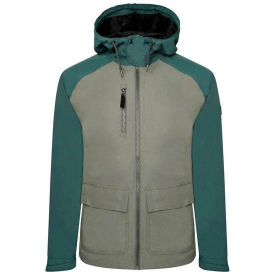 Men's Outdoor Jacket with Waterproof and Ultra-Breathable Coated Polyester Fabric