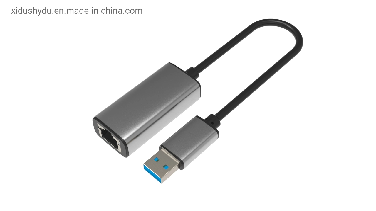 Aluminum Alloy Space Gray Ethernet LAN Internet Gigabit Ethernet Network 100/1000Mbps USB a B C Type 2.0 3.0 3.1 to RJ45 Cable for MacBook