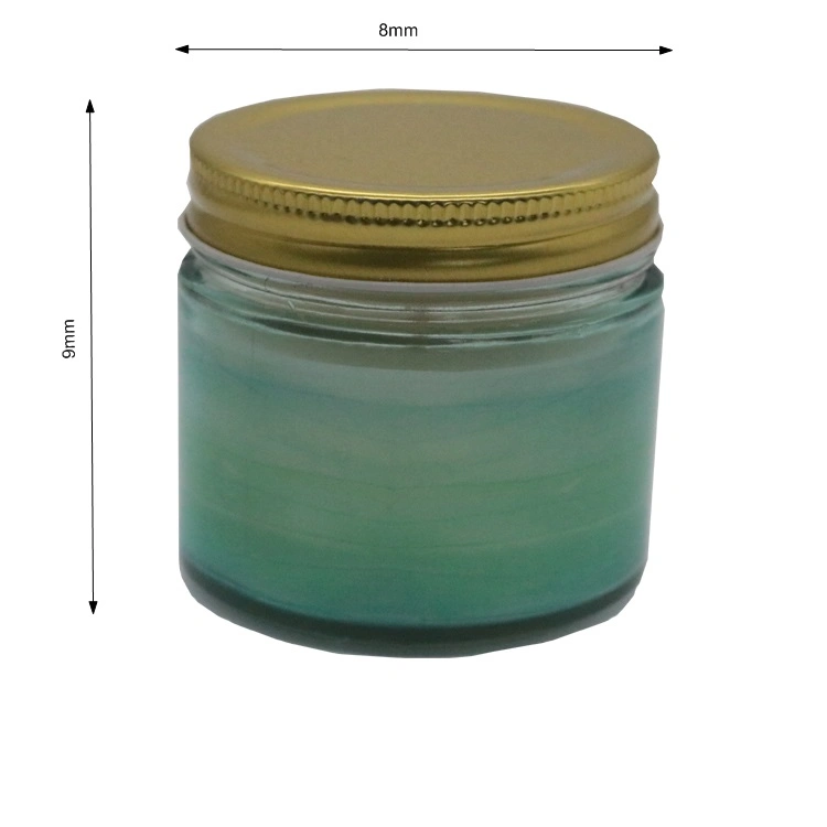 8oz Nany Blue Glass velas aromáticas para la decoración del hogar