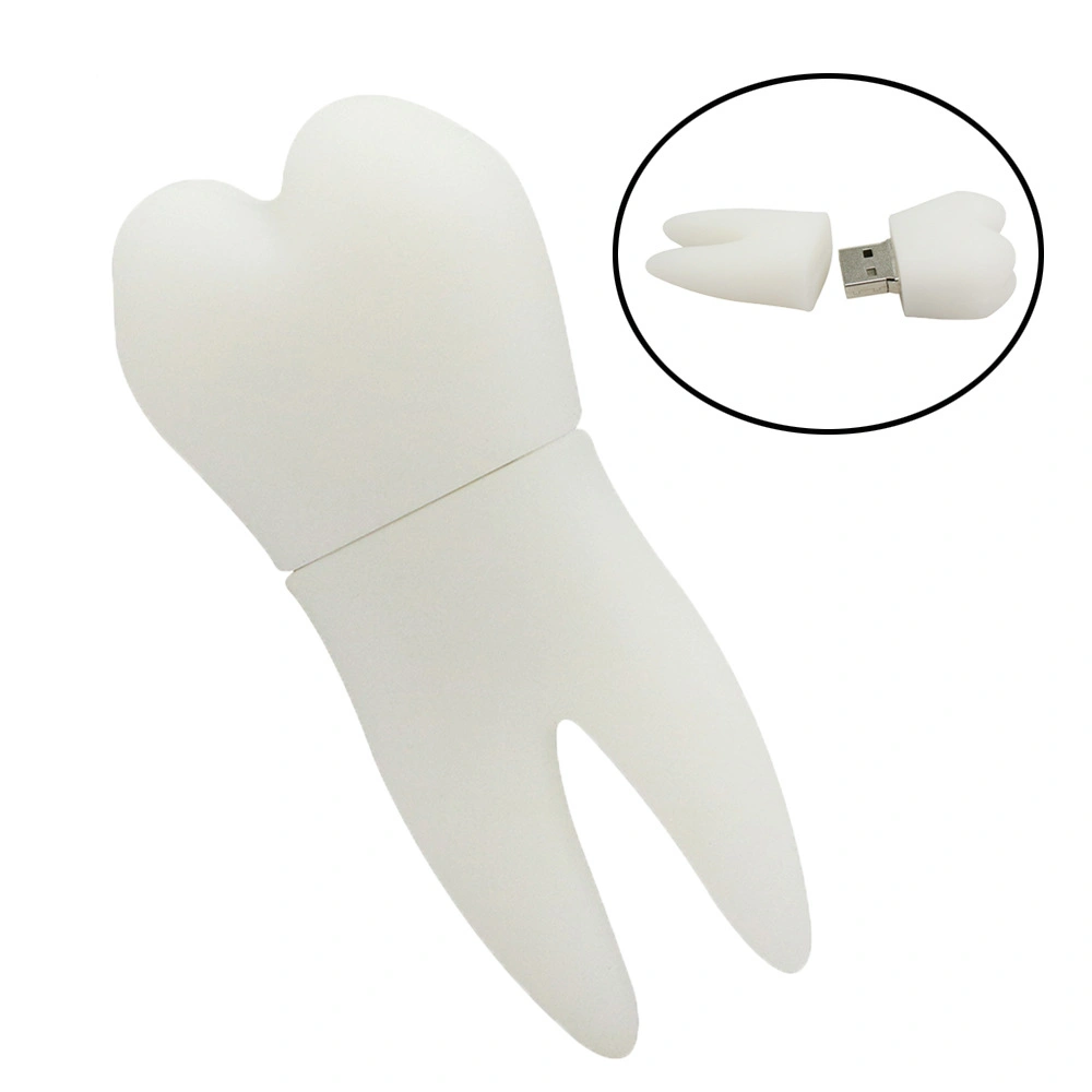 Hospital Gift PVC Material Lovely Teeth Shape USB Flash Drive