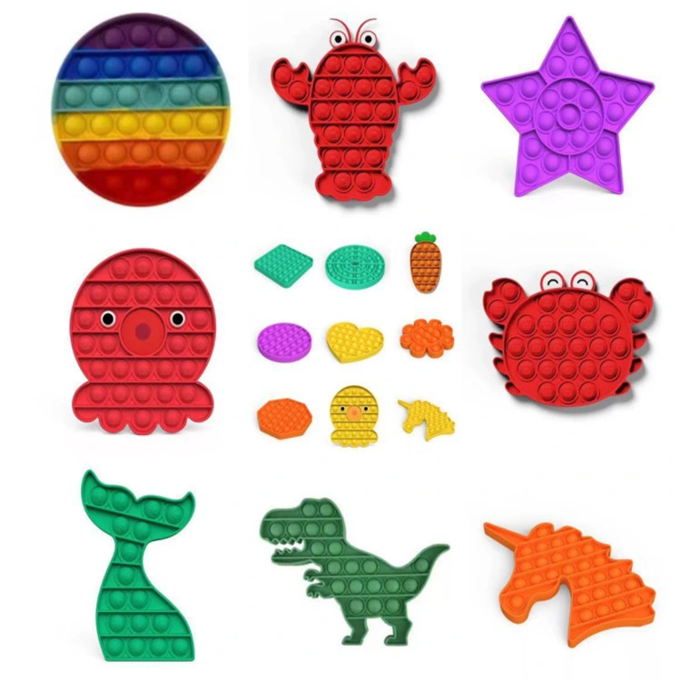 2021 Fidget Toy Pop It Intellectual & Educational Toys Customized Children's Mental Arithmetic Desktop Puzzle Silicon Toys