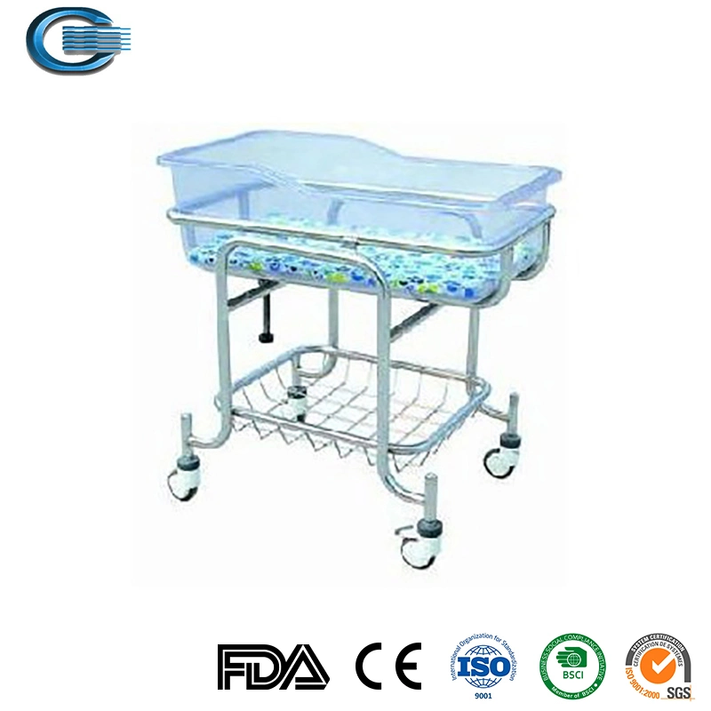 Huasheng He-5 Stretcher Bed, Mobile Stretcher, Stainless Steel Stretcher for Transport