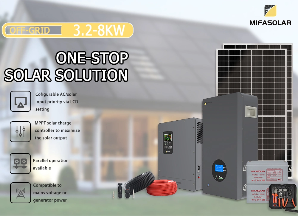 5kW 8kW sistema Solar Inverter Híbrido para uso Industrial