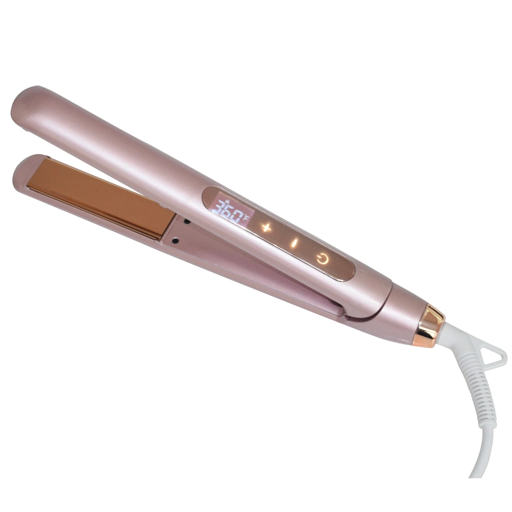 ETL cETL Ce RoHS Approval Dual Voltage LCD 450f Ceramic Titanium Flat Irons Digital