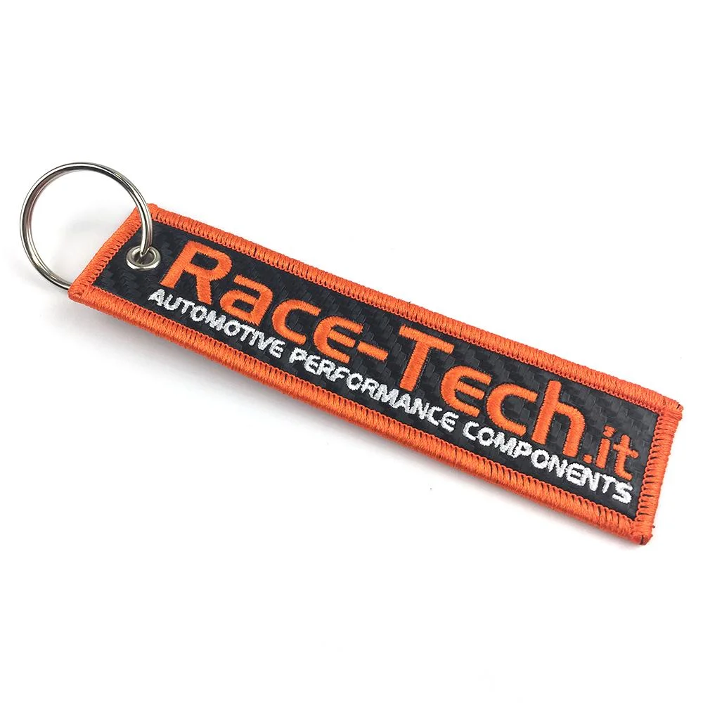 Customized High quality/High cost performance Embroidery Keychain Flight Textile Keyring