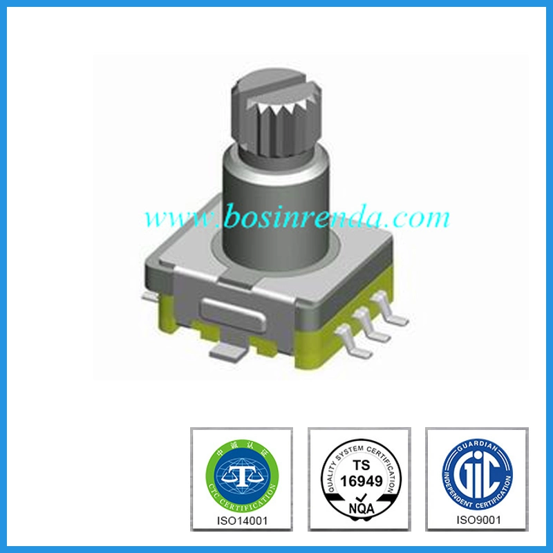 Carro de tamanho 11mm Interruptor de volume rotativo de redefinição de Áudio