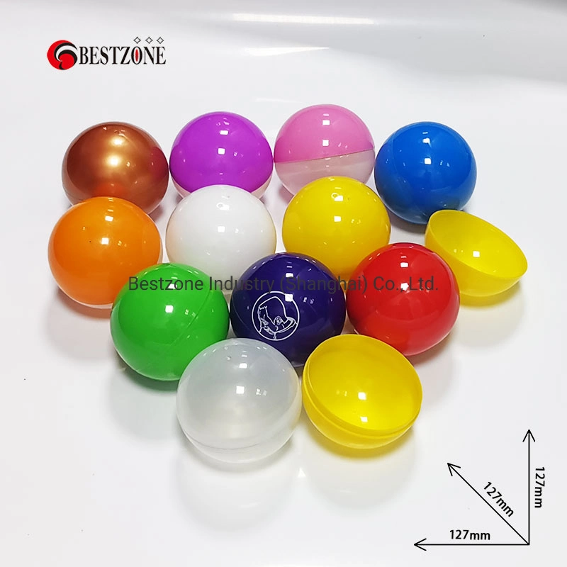 127mm 5 Inch Giant Full Color Plastic Capsule Toys for Gachapon Gumball Toy Machine Price Container Gift Pack