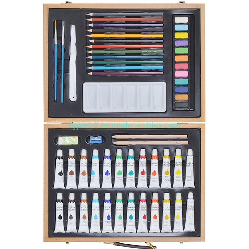 Art Supplies - Painting Set 56PCS Art Set in Wooden Case, Artist Drawing Kits