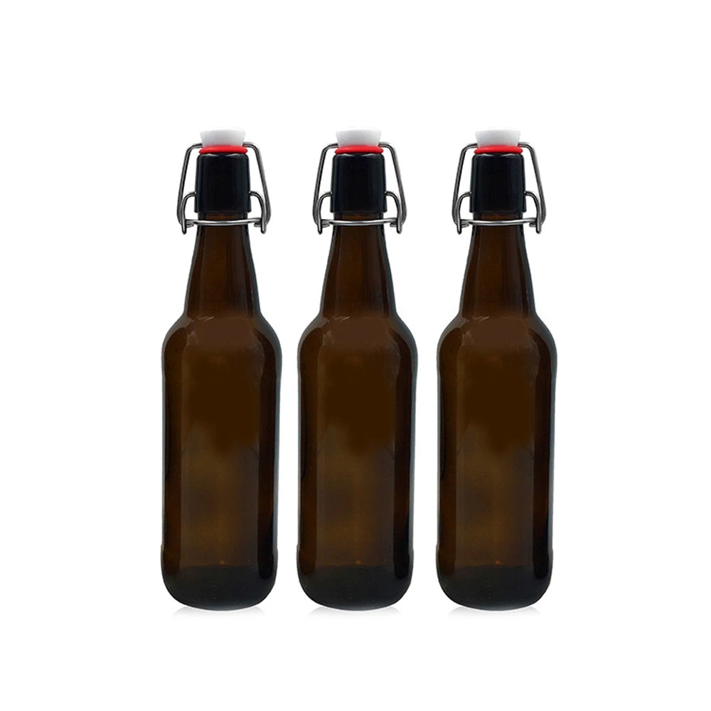 Großhandel/Lieferant 330ml 500ml 1000ml Amber Grolsch leer Custom Swing Top Craft Beer Flasche