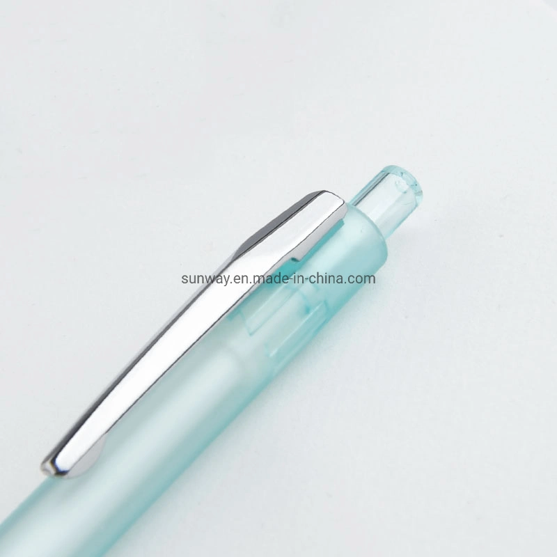 Office Supplier Gift Plastic Frosty Click Gel Ink Ball Pen