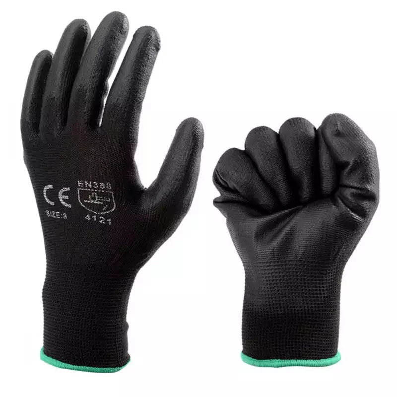 Road Construction Safety Industrial Coated Safety Work Hand Nitrile Gloves