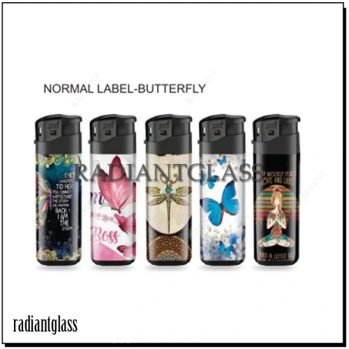 Sticker with Design Electronic Hot Sale Cheap Cigarette Smoking Light Lighter