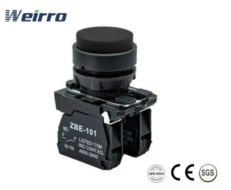 Interruptor de botón pulsador, botón Lay5-al21, botón XB5, botón 22mm de plástico interruptor de botón plano de arranque, interruptor Easypress, interruptor de control Quickstart