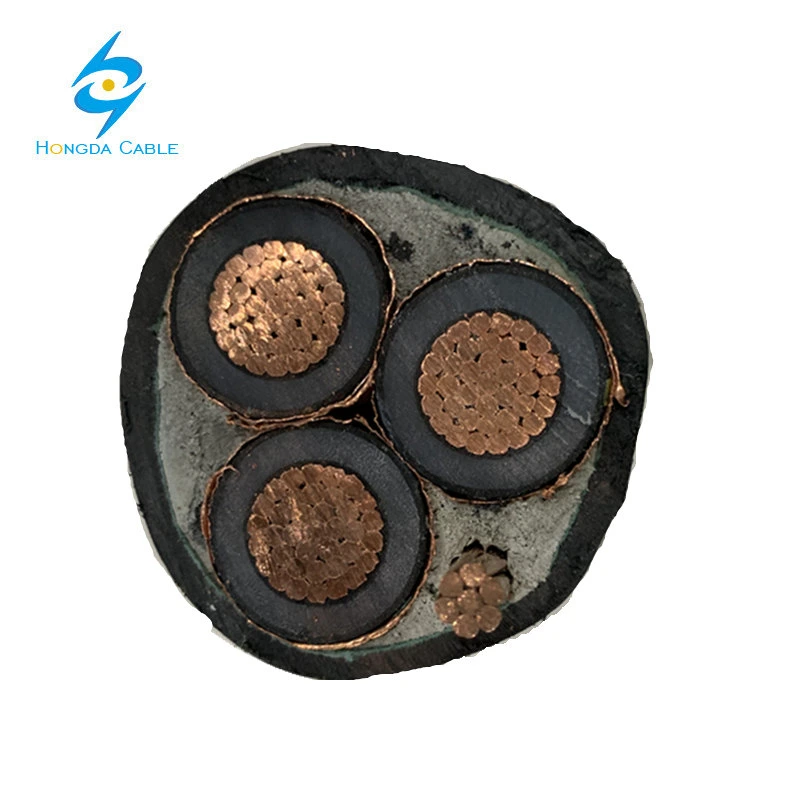 15kv Rated Cable Shielded Non-Armored Mv 105 Mv 90 3 Conductor Stranded Copper 1/0 AWG with Grounding Wire