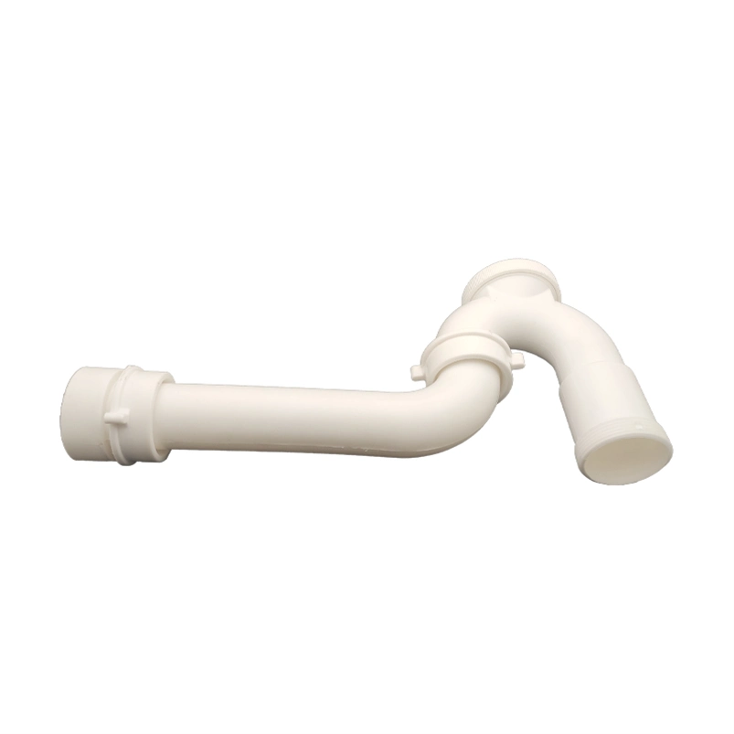 Contemporary Waste Pipe Cess-Pipe for Basin Bathroom: Flexible Plastic ABS P-Trap, PVC Strainer - Anti-Odor, Family Bathroom Solution with Customized Designs