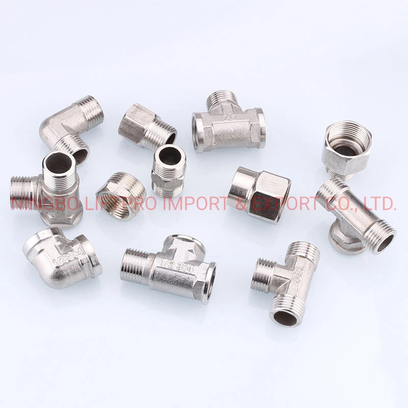 Super Whole Male Female Ttraight Nipple Stainless Steel 201 304 316 Threaded T Pipe Fitting