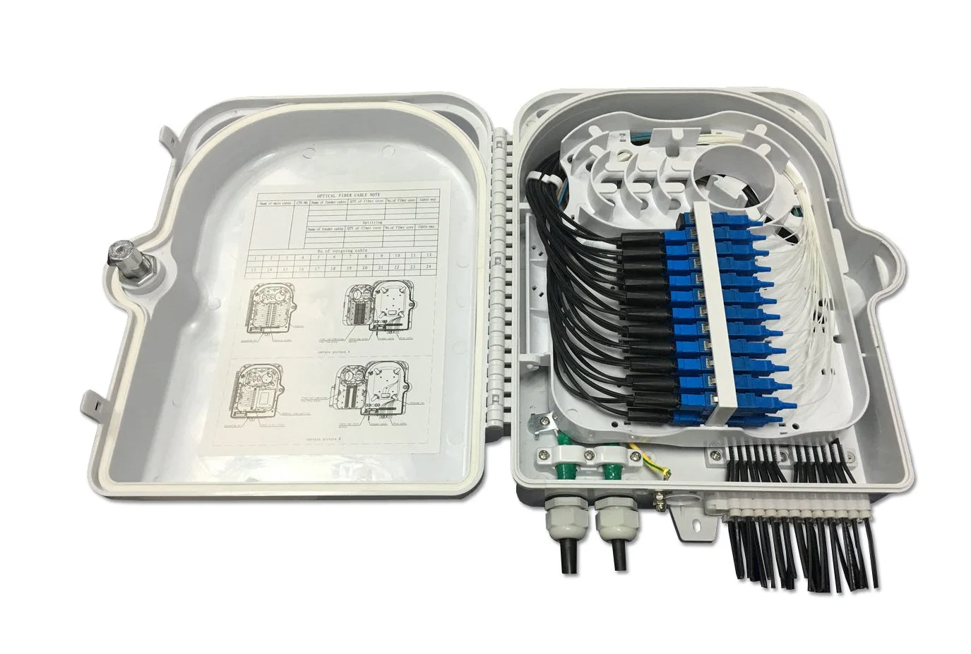 LWL-Anschlussbox, hochwertige 24pcs-AUSGÄNGE