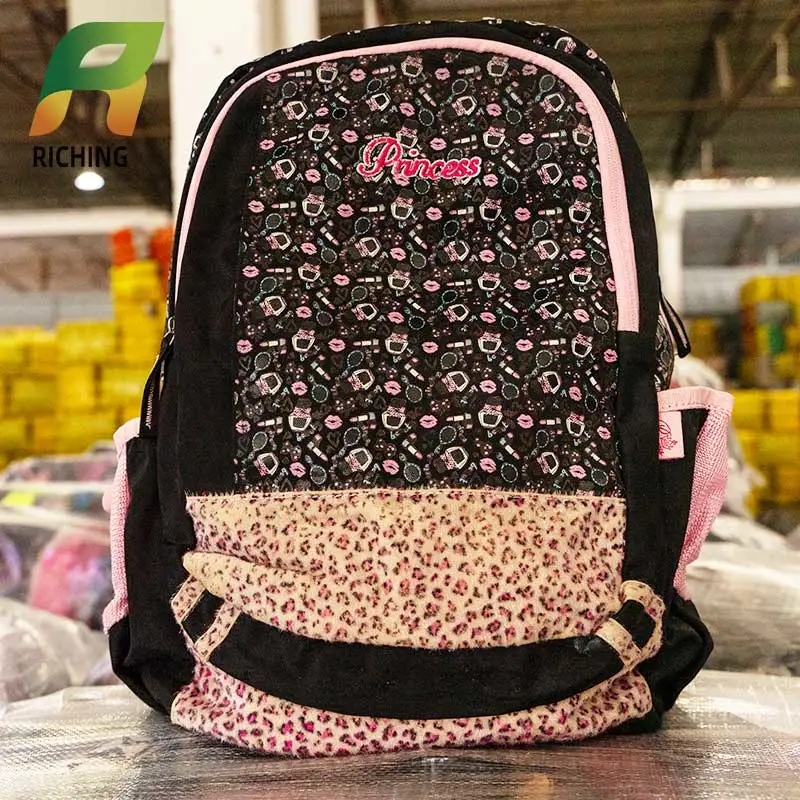 Guangzhou Factory Low Price Grade a Bales of Mixed Second Hand Children School Bags Stock Supplier UK Wholesale/Supplier Used Korean Kids School Bags in Bales