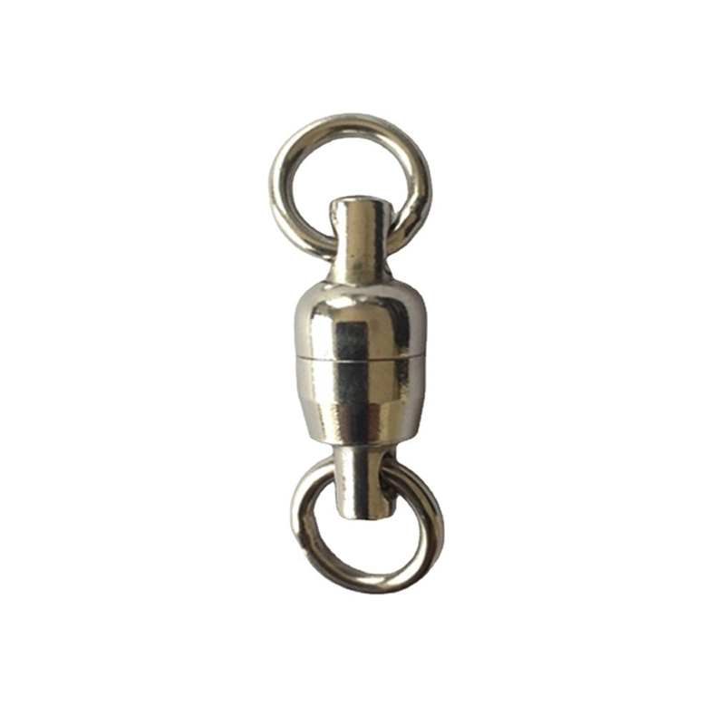 Fishing Tackle Accessories Full Stainless Steel Natural Color Bearing Swivel Connector