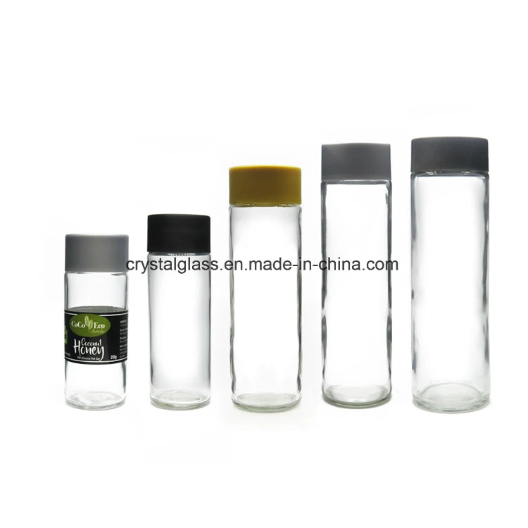 Mineral Spring Water Glass Kombucha Bottle with Plastic Cap 500ml 400ml 375ml