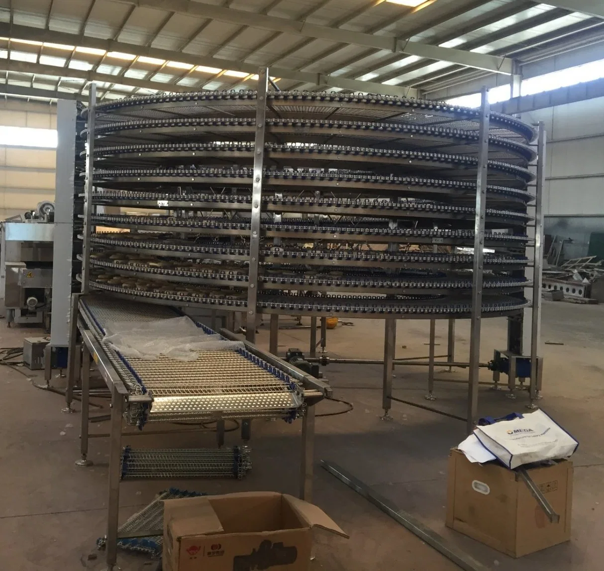 Bread Produce Cooling Conveyor Tower Equipment for Cooking and Baking