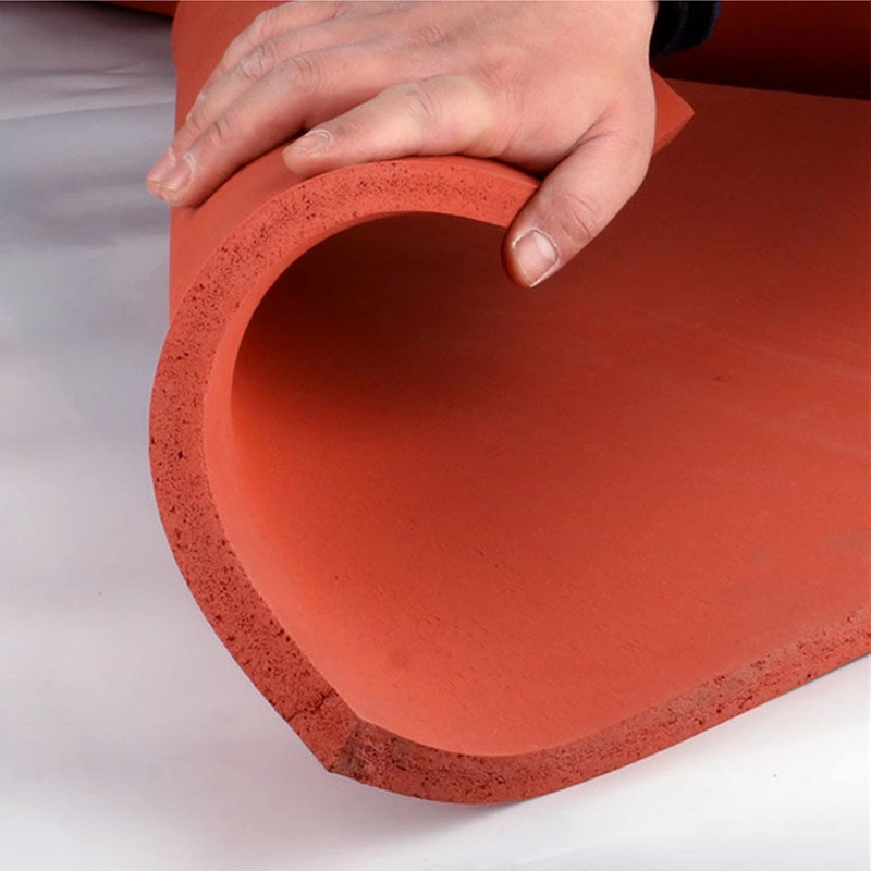 50mm Red Sound Insulation Cr Sponge Rubber Sheet Foam Rubber Matting Tiles