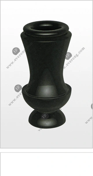 Attractive Design Granite Round Vase for Cemetery Memorial