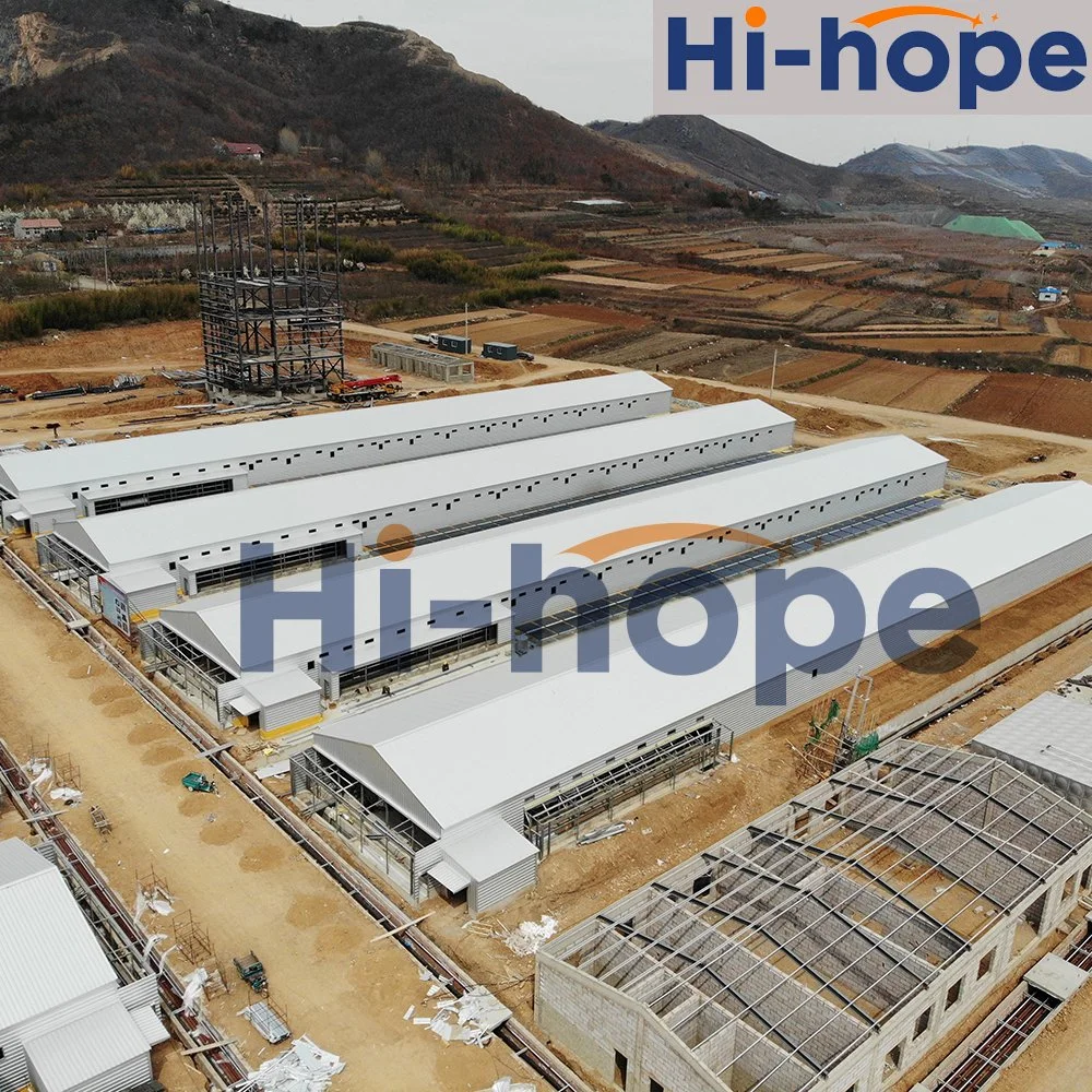 Light Steel Building for Chicken Houses to Contain Farming Facilities System