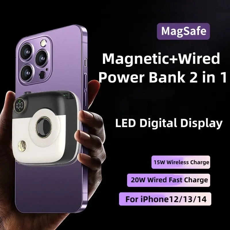 Сверхтонкий портативный магнитный беспроводной блок питания 100 мА/ч Magsafes Wireless Powerbunks Charge для iPhone iWatch