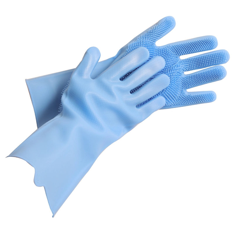 Made in China Multi Function FDA Silicone Kitchen Cleaning Dishwashing Gloves