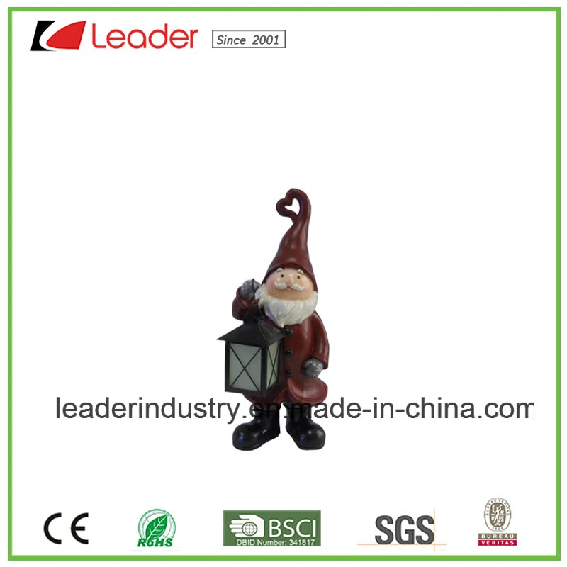 Hot Sale Christmas Santa and Penguin Figurines Candle Holder for Xmas Ornaments