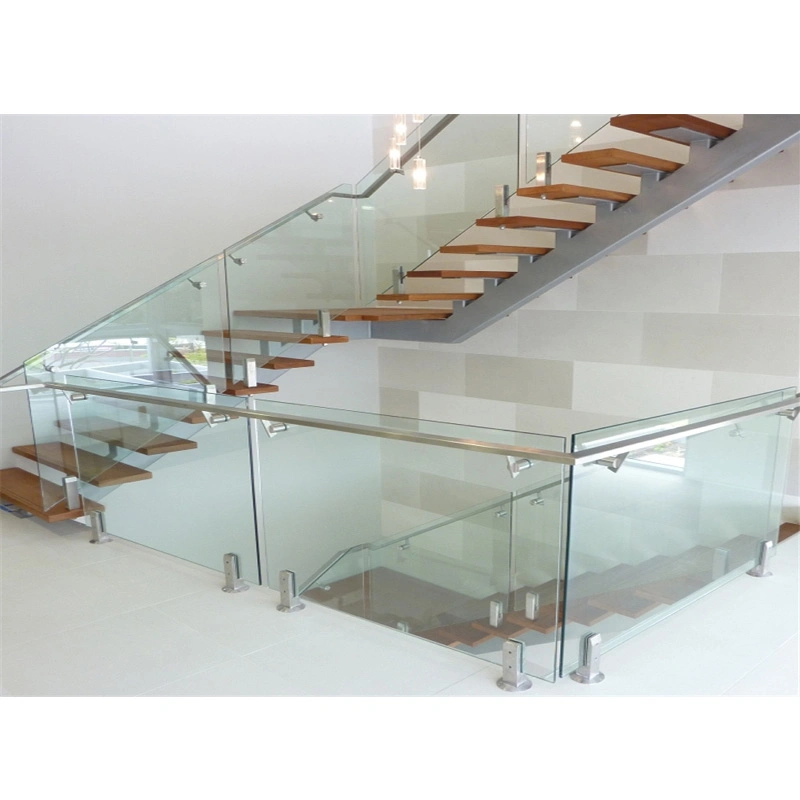 Neueste Moderne Balkongeländer Design Edelstahl Stair Geländer Aluminium System Outdoor U-Kanal Glasgeländer Balustrade