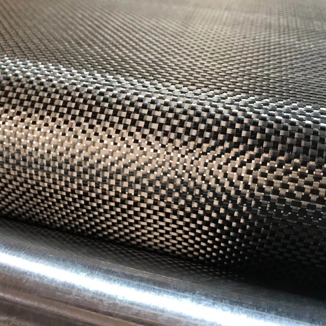Tissu 3K fibre de carbone 200 G/M2 avec fibre de carbone chinoise T300 Toile en fibre de carbone en fil sergé