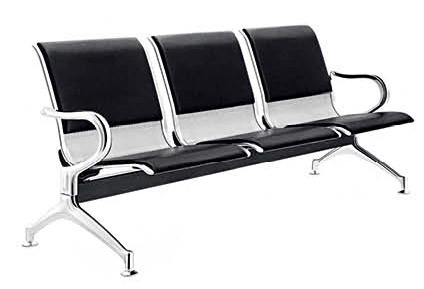 Modern Chrome Metal Base Metal Hospital School Airport Waiting Chair