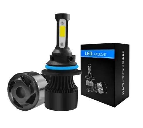 Nuevo S2 de 4 lados COB LED Bombillas faros de un coche Super brillante LED Focos Premium H1 H3 H4 H7 9005 9006 H11 Las luces LED COCHE