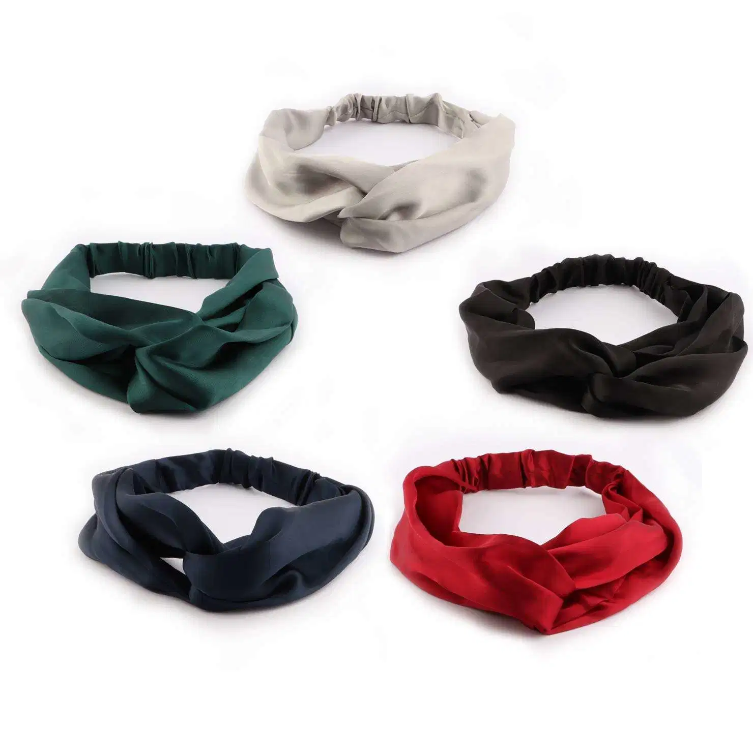 New Arrival Silk Headband Women Hair Tie Elegant Headwear Hair Accessoriespopular