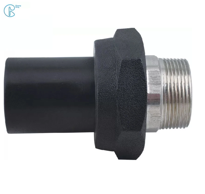 Plastic HDPE Fittings Bsp NPT Thread Male Union Adaptor