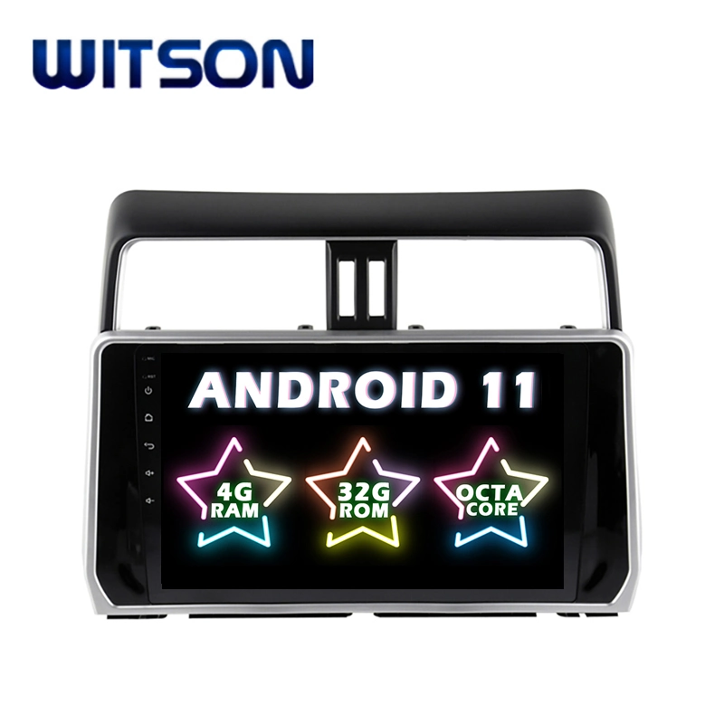 Witson Android 11 car lecteur DVD avec GPS pour Toyota 2018 Prado 4 Go RAM 64 Go Flash Grand écran en voiture Lecteur de DVD